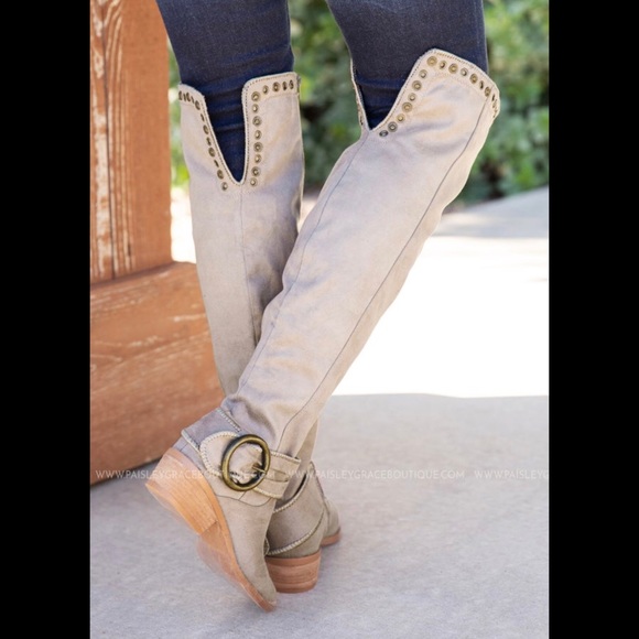 Not Rated-Belicia Over the Knee Boots-Studded upper-Sz 6-NWOB - Picture 12 of 12